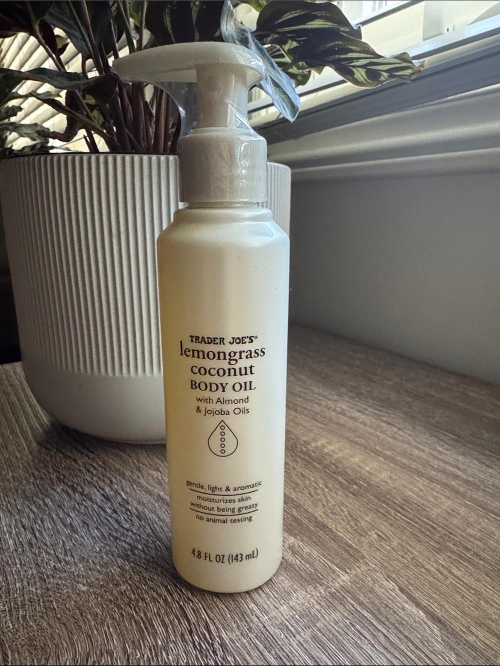 Trader Joe's Lemongrass Coconut Body Oil